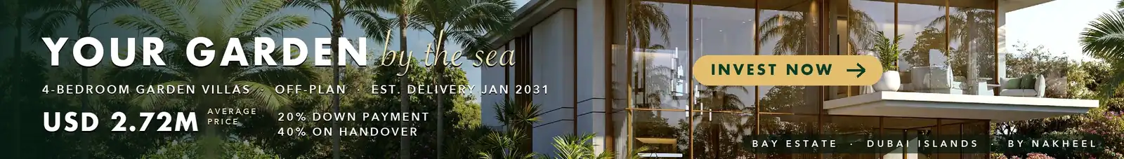 Your garden by the sea: Bay Estate Garden Villas, Dubai Islands