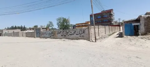 Walled corner land for sale, 1200 m², Shewaki, District 8, Kabul